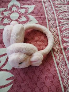 41.Cute Pink Bunny Earmuffs