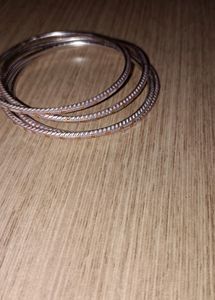 Baby Pink Colour Bangles Set