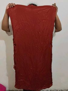 Stylish Rusty Red Tunic Top