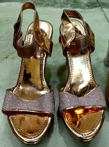 Sparkling Rose Gold Heels