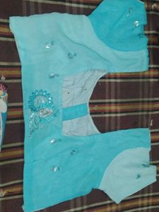Combo of Gold &amp; Teal Blouse Set