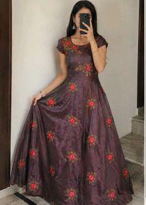 Embroidered Ethnic Gown, excellent condition.