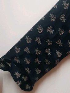 Printed Black Kurti