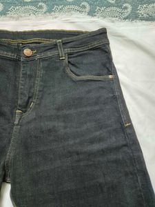 Black Straight Fit Pants | 34