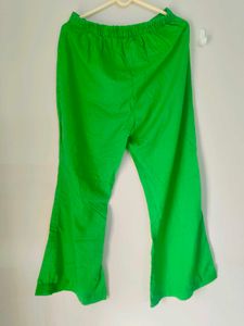 Green Flared Pants