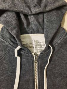 MUJI Gray Full-Zip Hoodie