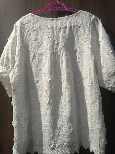 White Embroidered Blouse