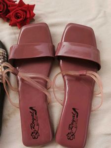 Stylish Slippers: Pink &amp; Silver slippers