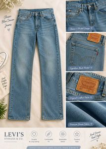 Classic Levi's Blue Denim Jeans