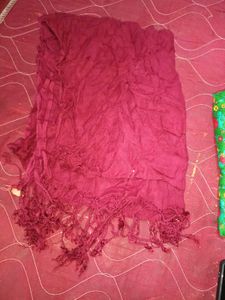 Pastel Lounge Pants Set:2 with maroon dupatta
