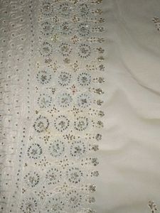 Elegant Embroidered Saree