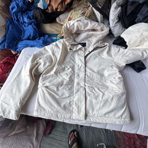 Cream Hooded Jacket
