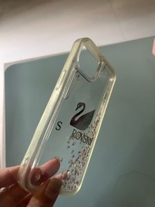 Swarovski moving Crystal Swan Phone Cas