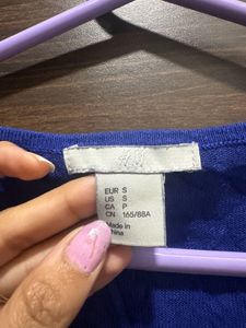 H&amp;M Brand New Navy Blue Top