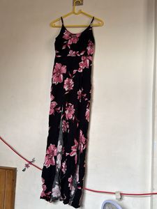 Black Floral Maxi Dress