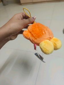 Cute Orange Plush Toy Keychain