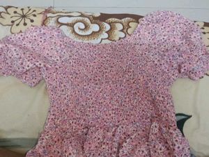 Zudio Floral Smocked Top