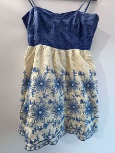 Blue Lace Corset Dress