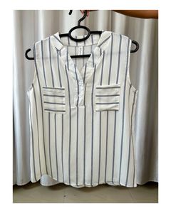 Chic Striped Sleeveless Top