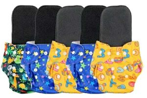 Cloth Waterproof Diaper Combo Of 5