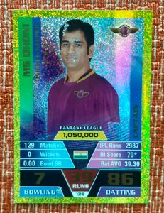 Ms Dhoni Gold Card