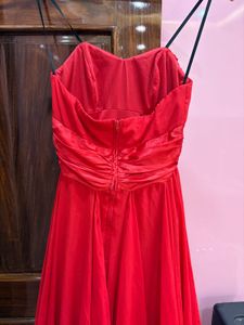 Stunning Red Strapless Dress