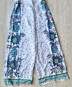 Boho Floral Print Wide Leg Pants
