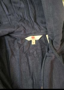 levis Navy Blue Zip-Up Hoodie
