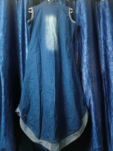 Denim Star Print Dress
