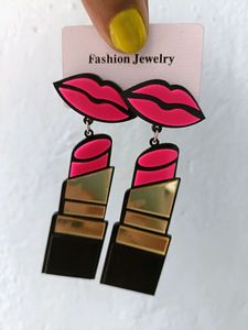 lipstick earrings