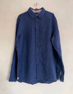 Tommy Hilfiger Men's Blue Button-Down Shirt