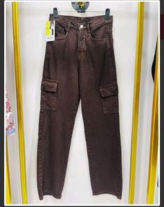 Brown Cargo Jeans