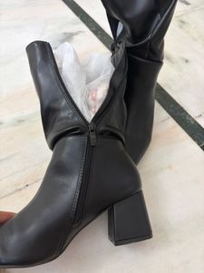 Stylish Black Heeled Boots