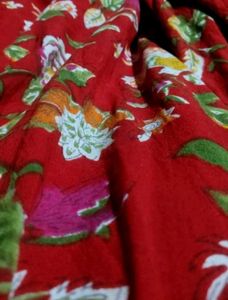 Beautiful Red Floral Kurta Set