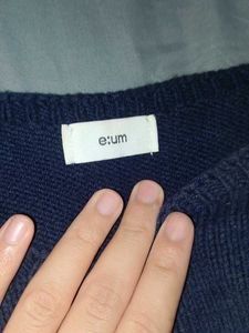 Navy Blue Knit Sweater