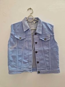 Light Blue Denim Vest