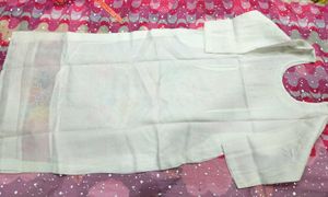 unused fresh White Floral Kurta Set with Dupatta