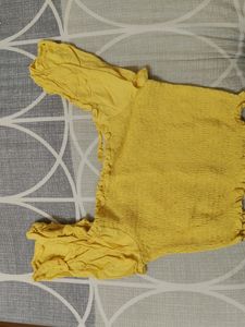 Yellow Crop Top