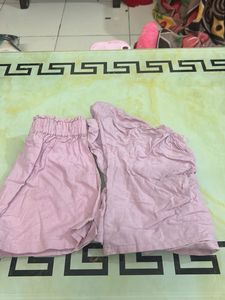 Cute Pink Top and Shorts Set