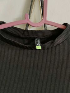 Tokyo talkies Ribbed Mock Neck Dress