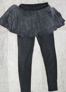 sports leggings with attached skirts
