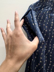 Cozy Blue &amp; White Pinstripe Pajama Set