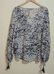 Multi Stylish Leopard Print Top For 46 Bust