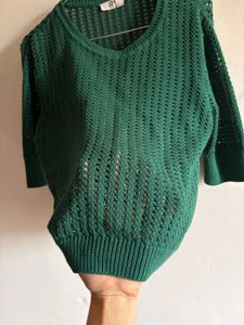 Chic Green Knit Top