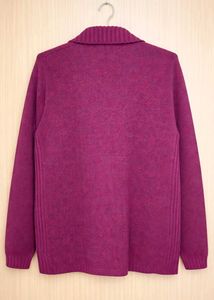 Purple Knit Cardigan
