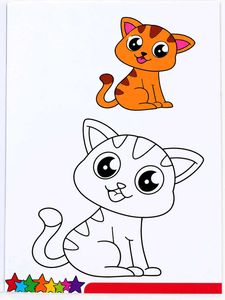 kids colouring activity book for children