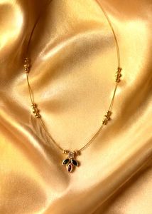 Handmade Elegant Gold Necklace with Gemstones