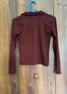 Ribbed Long Sleeve Top