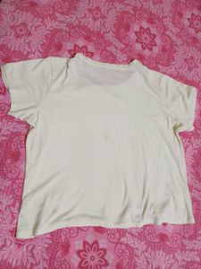 Light Yellow Graphic Tee