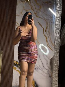 Ruched Bodycon Mini Dress